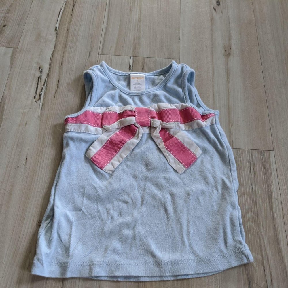 Gymboree girl tank top shirt top bow for summer‎ li